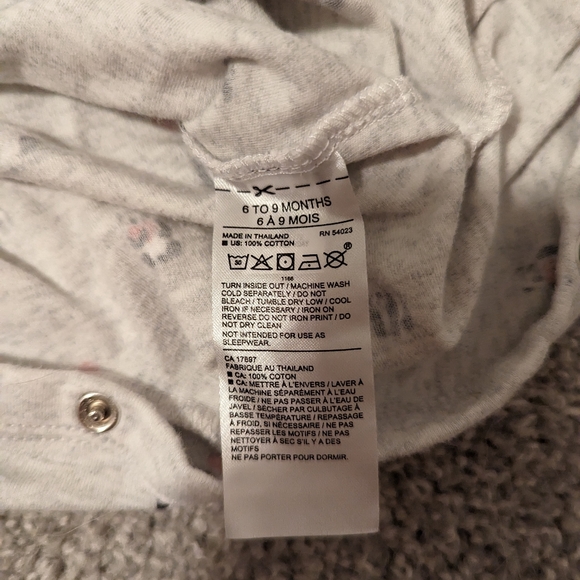 3 For $18 Janie and Jack Panda Heart PJs - Picture 6 of 7